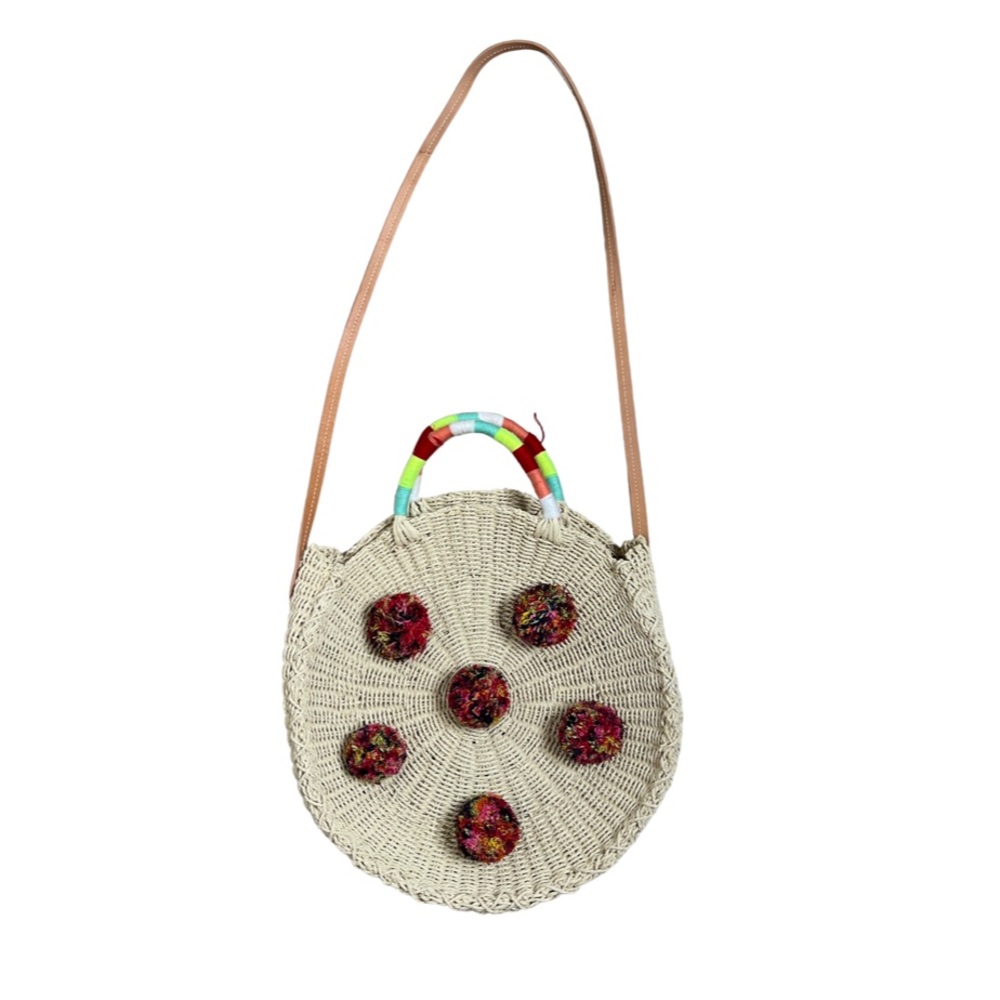 J.Crew Round Straw Crossover Bag NWT - Picture 2 of 12